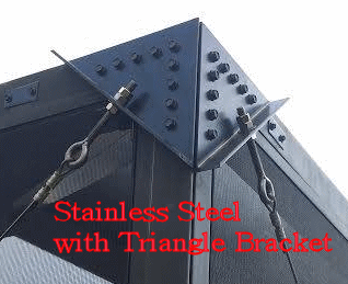 stainless steel with triangle bracket